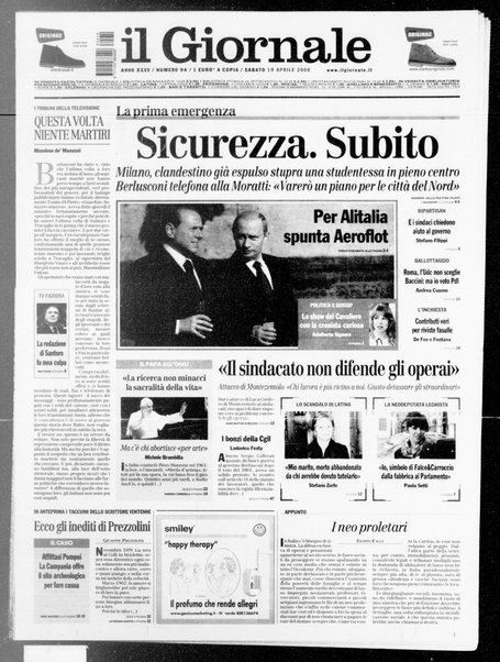 Il giornale : quotidiano del mattino